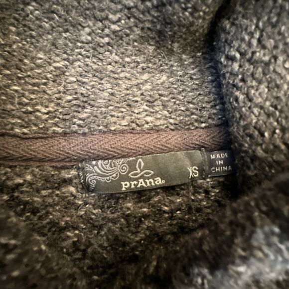 Prana Elsin Cardigan Sweater Womens XS Gray Heavy Duster Cottagecore Boho - Picture 2 of 16